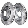thumbnail image 4 of Detroit Axle - 12.00" inch Front and 10.31" inch Rear Drilled Disc Brake Rotors for Hyundai Elantra Veloster Kia Forte, 4 of 8