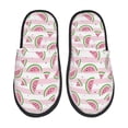 thumbnail image 1 of Fotbe Watermelon Pantuflas Peludas para Mujer con Estampado, Zapatillas de Peluche, Zapatos de Invierno para Casa, Uso Interior y Exterior-Large, 1 of 8