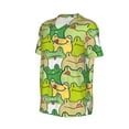 thumbnail image 2 of Haiem Hip Hop Hipster Baseball Jersey Button Down Shirts Sports Uniforms Men Women Jersey(Cartoon Frog,X-Large), 2 of 9