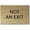 Brushed Gold, variant on ADA CENTRAL SIGNS - 6" X4" Not An Exit Sign - ADA Compliant Tactile Graphics Grade 2 Braille Text Prohibition Sign | Wall Mount Plastic Emergency Safety Restriction Sign for Business, Office