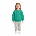 thumbnail image 3 of TIREOW Girls and Boys Sweatshirts Round Neck Long Sleeve Pullover Sweatshirt Solid Color Loose Fit Soft Casual Pullovers Top, 3 of 6