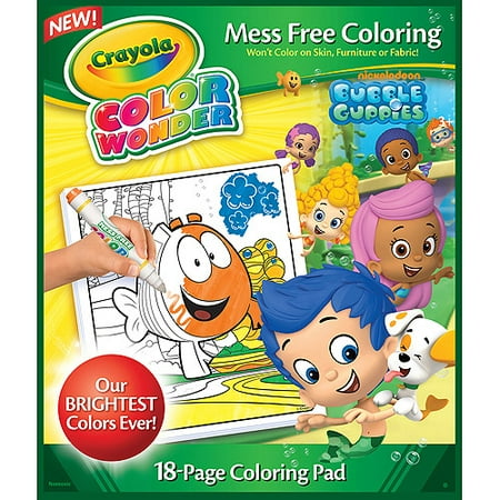Crayola Color Wonder Nickelodeon Bubble Guppies Coloring Pad, 18 ... Crayola Color Wonder Nickelodeon Bubble Guppies Coloring Pad, 18 ...