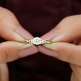 thumbnail image 6 of Diamond Solitaire Promise Ring for Women, Celtic Knot Ring, 18K Yellow Gold, US 9.50, 6 of 8
