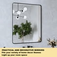 thumbnail image 2 of VIPLOOK Framed Wall Mounted Bathroom Vanity Mirror 36" * 28" - Black, 2 of 11