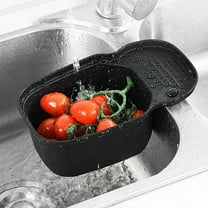 Stainless Steel Sink Drain Strainer Basket Kitchen Sink Strainer Black YIWEI