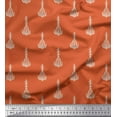 thumbnail image 1 of Soimoi Rayon Fabric Leaves & Floral Block Decor Fabric Printed Yard 56 Inch Wide, 1 of 3