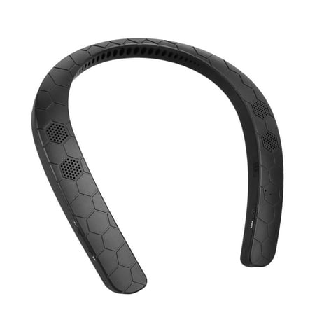 Wireless Bluetooth Speaker, EEEKit Wireless Bluetooth V4.1 Wearable Sweatproof Neckband Speaker Portable Rechargeable Hands-Free Speaker for Sport, Listening to Music, Watching (Best Wireless Speakers For Tv)