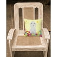 thumbnail image 2 of Carolines Treasures BB6090PW1818 Easter Eggs Bedlington Terrier Blue Fabric Decorative Pillow, 2 of 2