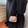 thumbnail image 4 of LHSHID Lace Flower Mini Chain Small Bag New Fashion Lipstick Bag Western Style Casual Trend Simple Shoulder Messenger Bag for Women, 4 of 6