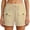 v#38Light Yellow166, variant on Rggeeun Women'S Shorts Solid Color Elastic High Waist Cargo Soft Mid-Rise Loose Fit Straight Leg With Side Plus Pockets & Adjustable Tie For Summer Work Leisure Hot Pants,Black,L