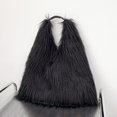 thumbnail image 2 of Bolso de hombro de felpa esponjosa de lujo para mujer, bolsos de piel sintética suave para mujer, bolso Overlarge, Tote Hobo hinchado, diseñador Shopper, Invierno xuanjing unisex, 2 of 2