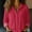 Watermelon Red, variant on Womens Button Down Shirts Long Sleeve Cotton Gauze Tops Casual Collared Blouses Loose Fit Casual Shirts for Women Long Sleeve Button Down Blouses Fall 2026 Solid Color Trendy Tops