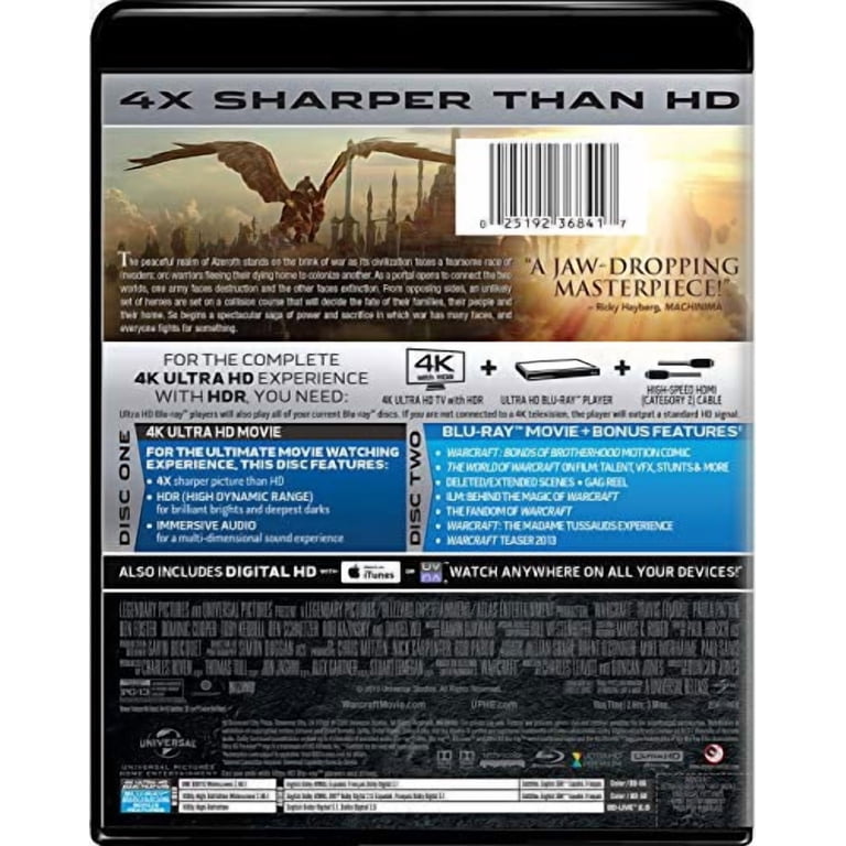 Warcraft (4K Ultra HD + Blu-ray + Digital Copy) - Walmart.com