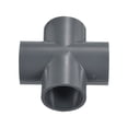 thumbnail image 3 of Uxcell Tee Shape Tubing Cross Joint Connectors Adapters Water Pipe Fittings 1.26" 1, 3 of 4