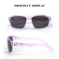 thumbnail image 6 of ProtectX Stylish Anti-Fog & Scratch-Resistant Safety Glasses With Readers, UV Protection goggles, Anti-Impact Lightweight Glasses for Men＆Women Lilac Tinted Smoke, 6 of 7