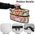 thumbnail image 5 of HELLHERO Light Clothes Iron Storage Case Portable Steam Iron Case with Zipper Handle Sunflower and Daisy Pattern Valentine's Day, Case Only, 5 of 6