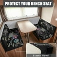thumbnail image 2 of XYZCANDO Dragonfly Floral RV Dinette Cushions Stretchable Camper Accessories for Inside Couch Cushion Covers Comfortable Furniture Covers Washable Loveseat Sofa Chair Cover Furniture Protector Black, 2 of 7