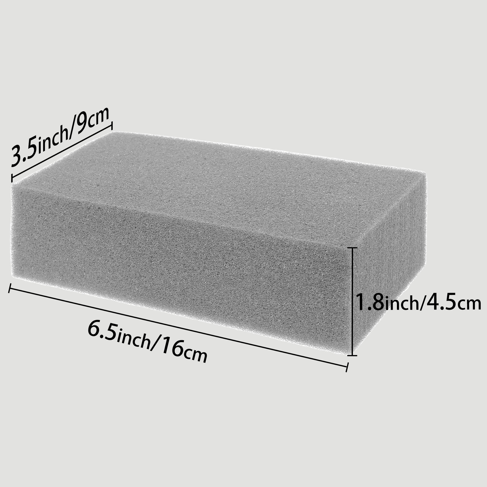 Unique Bargains Sponges Cleaning Kitchen Sponge Non Scratch Sponges Grey 6.5"x3.5"x1.8"