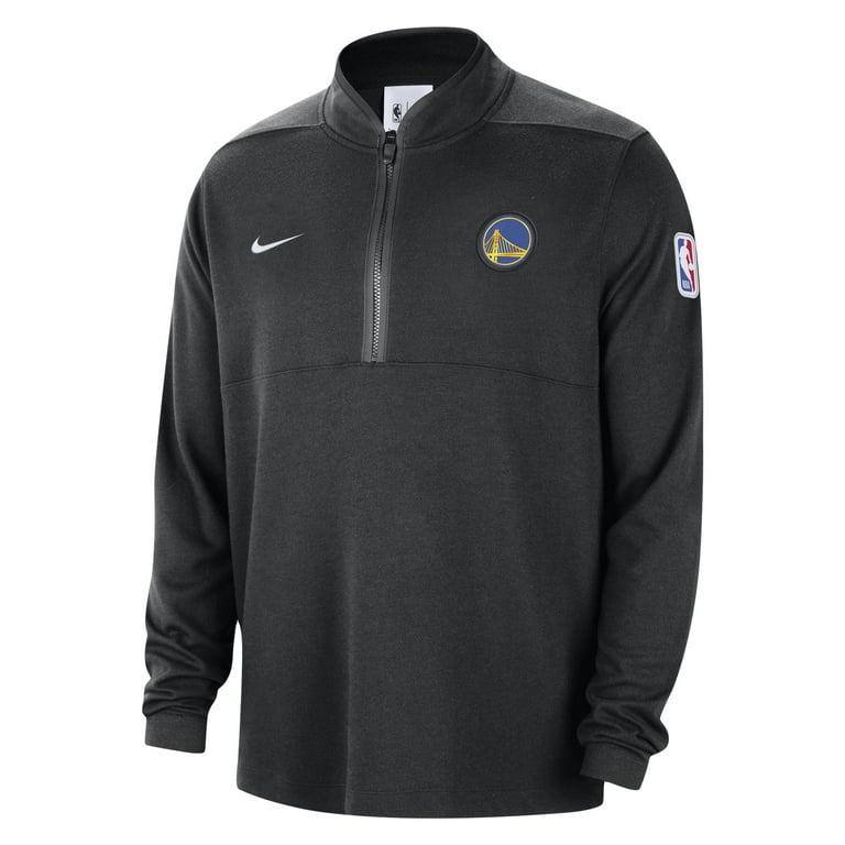 Men's Nike Black Golden State Warriors 2023/24 Authentic Performance  Half-Zip Jacket 