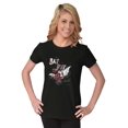 thumbnail image 3 of Halloween Bat Out of Hell Spooky Womens Slim Fit Graphic Tee Brisco Brands S, 3 of 5