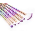 thumbnail image 3 of Juego de brochas de maquillaje HUOGUO, 10 unidades, brochas de maquillaje para ojos con forma de col, 3 of 5