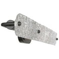 thumbnail image 3 of Nuvo Lighting Glacier 3 Light Vanity Medium Base 60 Watt Matte Black Finish Ice Glass, 3 of 7