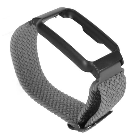 Nylon Watchband Replacemen Wirstband Adjustable Sports Breathable Watchband with Case for Oppo Free Grey with Black Case watch strap watch battery replacement tool kit