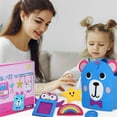 thumbnail image 1 of HOOWIFFY 2Pcs Felt Sewing Kit For Kids Diy Projects Multi Colored 11 8X7 9X0 6In, 1 of 5