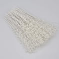 thumbnail image 3 of Visland 100 Stems Imitation Pearl Sticks Beaded String for Crafts Spray Beads Wire Stems DIY Accessories Garland Wedding Bridal Flower Bouquet Party Table Decor, 3 of 5