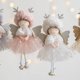 thumbnail image 3 of Muñecos de Ángel de Navidad para decoración del hogar, adornos colgantes para árbol de Navidad, regalos de Año Nuevo, 2023, 2024（GJ142-pink, 3 of 5
