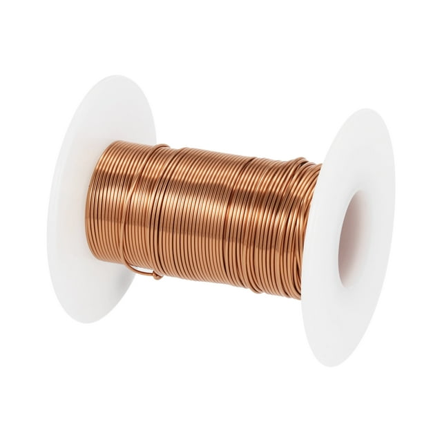 0.7mm Magnet Wire 49ft Enameled Magnet Winding Copper Wire 50g,Brown