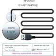 thumbnail image 2 of Mini Usb Plug Aquarium Heater Auto Constant Immersion Heater Waterproof Durable Small Thermostat For Heating 5v 10w, 2 of 5