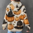 thumbnail image 3 of Halloween Hoodies for Women Pumpkin Sweatshirts Workout Hooded Pullover Tops Sweaters Casual Comfy Fall Fashion Outfits,Waffle Hoodie Women Holiday, 3 of 6