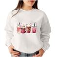 thumbnail image 2 of Meichang Sweatshirts Col Rond Femmes Saint-Valentin Couples Sweatshirt Femmes Imprimé Cœur Mignon Sweatshirts Pull Vacances Manches Longues Coupe Ample Cadeaux Vacances Sweatshirts, 2 of 4
