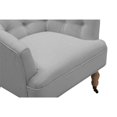 thumbnail image 5 of Jamiyah  Accent  Chair  Gray  Linen  Upholstered  Curved  Back, 5 of 7
