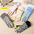 thumbnail image 2 of Childrens Velvet Warm Gloves with Panda Cloud Pattern For Winter Cycling, 2 of 8