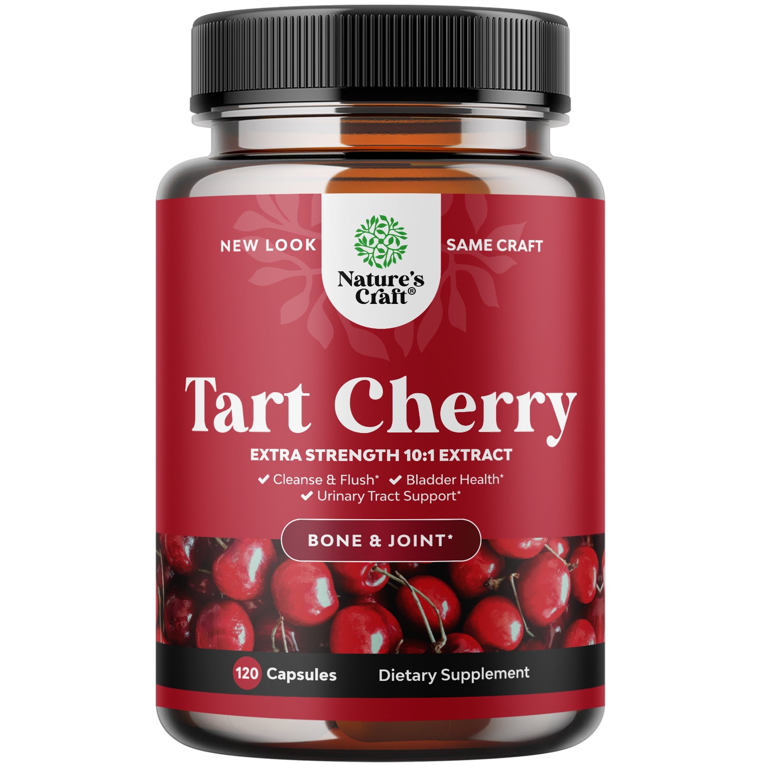Advanced Tart Cherry Extract Capsules Extra Strength 750mg Equivalent