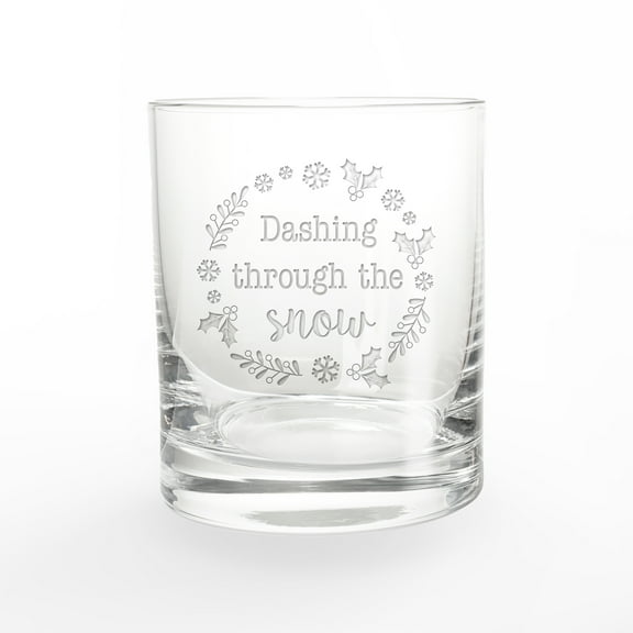 Creative Products Dashing Through the Snow 11 oz. Whiskey Glass
