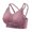 Purple, variant on Xijirk Women Wireless Bra with Front Closure Lace Adjustable Straps Soft Stretch for Daily Casual Loungewear,Beige,L