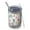 Colorful Daisy Flower, variant on 12oz Tumblers Dark Blue Daisy Flower Pattern Vacuum Insulated Stainless Steel Travel Tumbler Cups Mug with Lid and Straw for Beer,Coffee,Beverages with Cleaning Brush for Cold & Hot Drinks