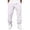2#White, variant on IAJDKMEK Men's Jogger Sweatpants Tapered Leg - Drawstring Elastic Waist Fleece Lined Solid Color Casual Lounge Pants for Men Gym,Army Green L