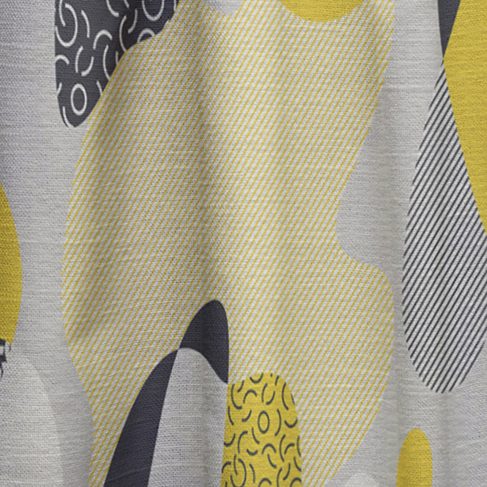 Designart 'Abstract Retro Pattern Design V' Mid-Century Modern Curtain Panel
