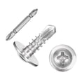 thumbnail image 1 of 300Pcs #8x1/2" Self-Tapping Screws, 410 Stainless Steel Phillips Self Drilling Screws Flat Head Sheet Metal Screws for Industry, Furniture Repair, Silver, 1 of 6