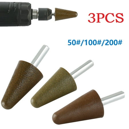 

3 Pcs Diamond Chamfer Countersink Bits Conical for stone Carving Grinding Wheel