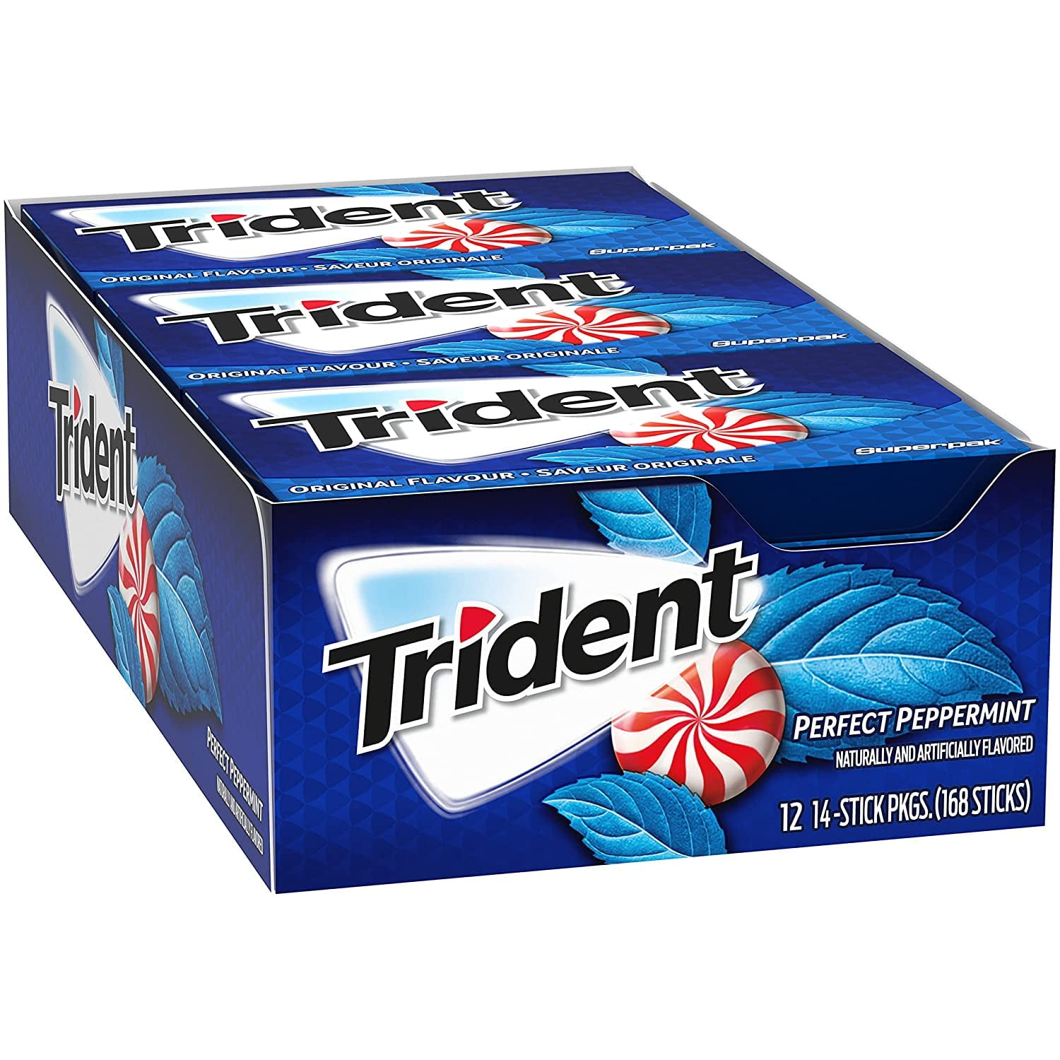 Trident Value Pack Perfect Peppermint, Count 12 (14Pcs) X 2 (Package Quantity 2) Gum - (Buy Bulk at a Wholesale Price)
