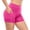 Hot Pink, variant on YYDGH Workout Biker Shorts for Women with Pockets High Waisted Stretchy Buttery Soft Athletic Running Yoga Shorts