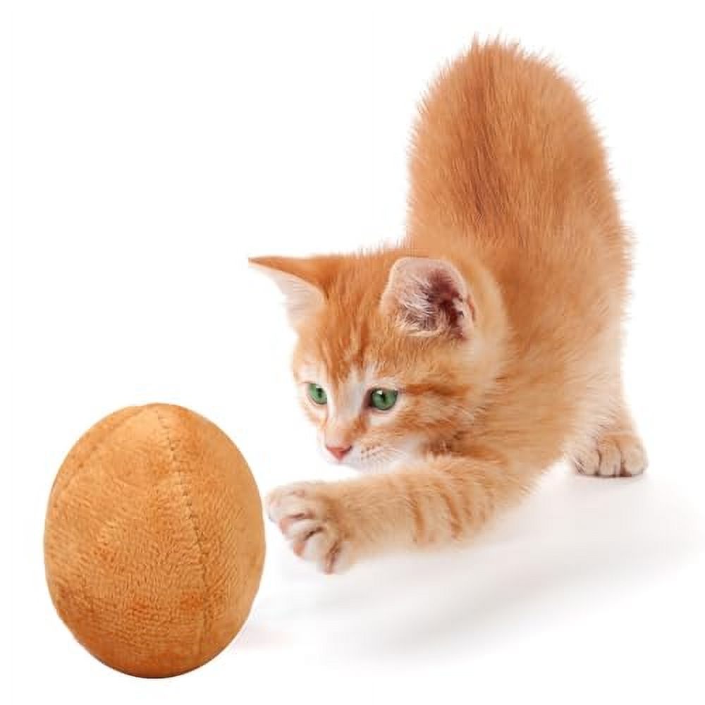 Egg-Shaped Plush Puppy Toy: Soft Bell-Infused Teething Chew for Biting, Outdoor Training, and Home Tooth Care for Small to Large Dogs