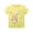 M363 Yellow, variant on Tfken Summer Girls Tshirts Animal Print Short Sleeve Crew Neck Tops Daily Wear Trendy Kids Comfortable Shirts Green Size 3 Years