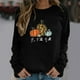 thumbnail image 1 of ICHUANYI Clearance Thanksgiving Fashion Women's Casual Long Sleeve Printed Ladies Sweatshirts Tops(Black, M) ICHUANYI WER2023081402861, 1 of 5