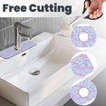 thumbnail image 3 of Pofeuu Rainbow Scales Print Splash Guard for Sink Faucet Sink Gadgets-Splash Guard Behind Faucet Drip Catcher for Kitchen, Bathroom,Sink Mat, 3 of 7